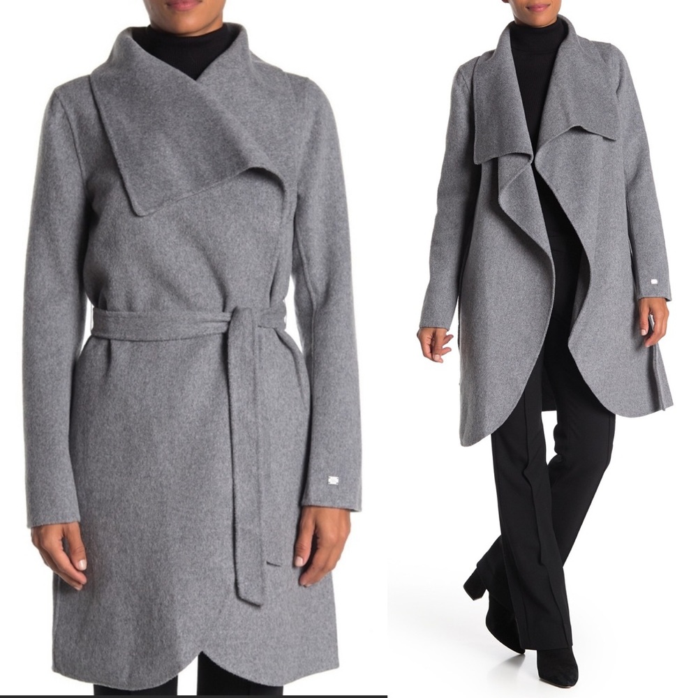 Soia & Kyo Simonne Open Front Wool Blend Coat NEW - Picture 1 of 9